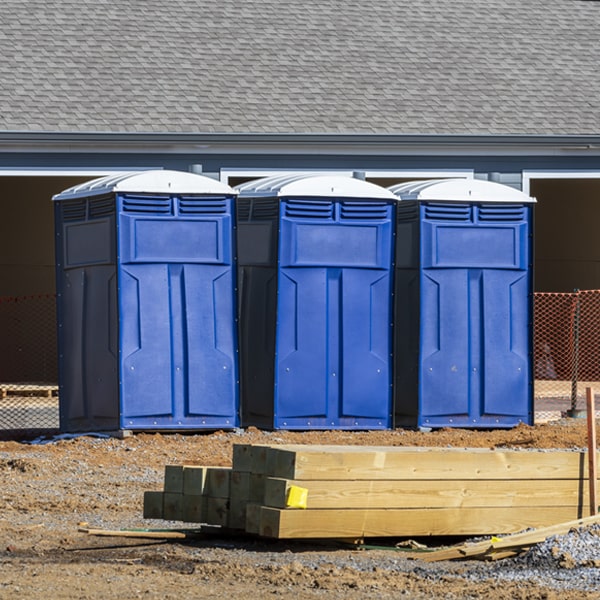 are there any restrictions on what items can be disposed of in the portable toilets in Cliffside